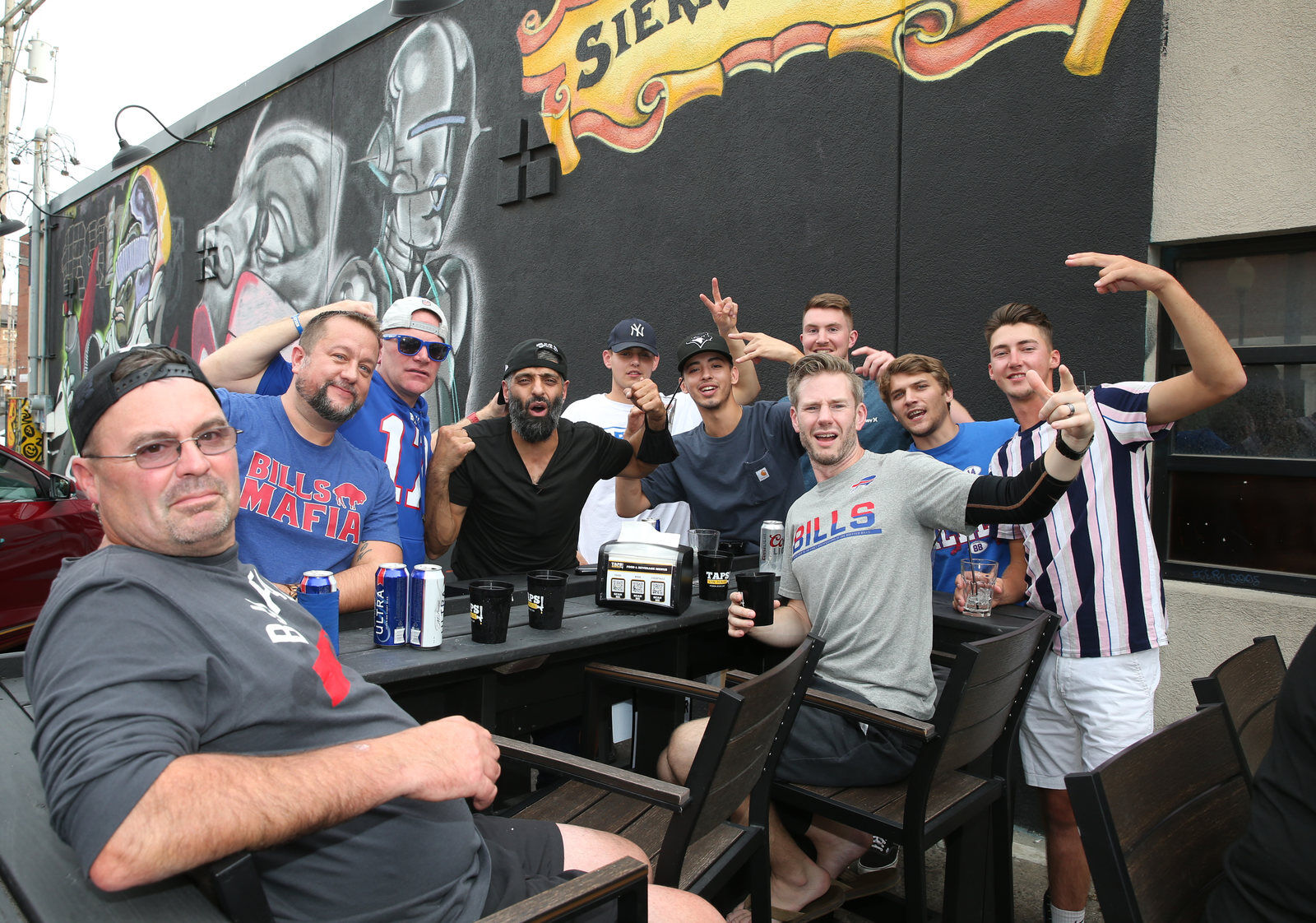 Buffalo Bills backers took over the the Taps on Main Bar
